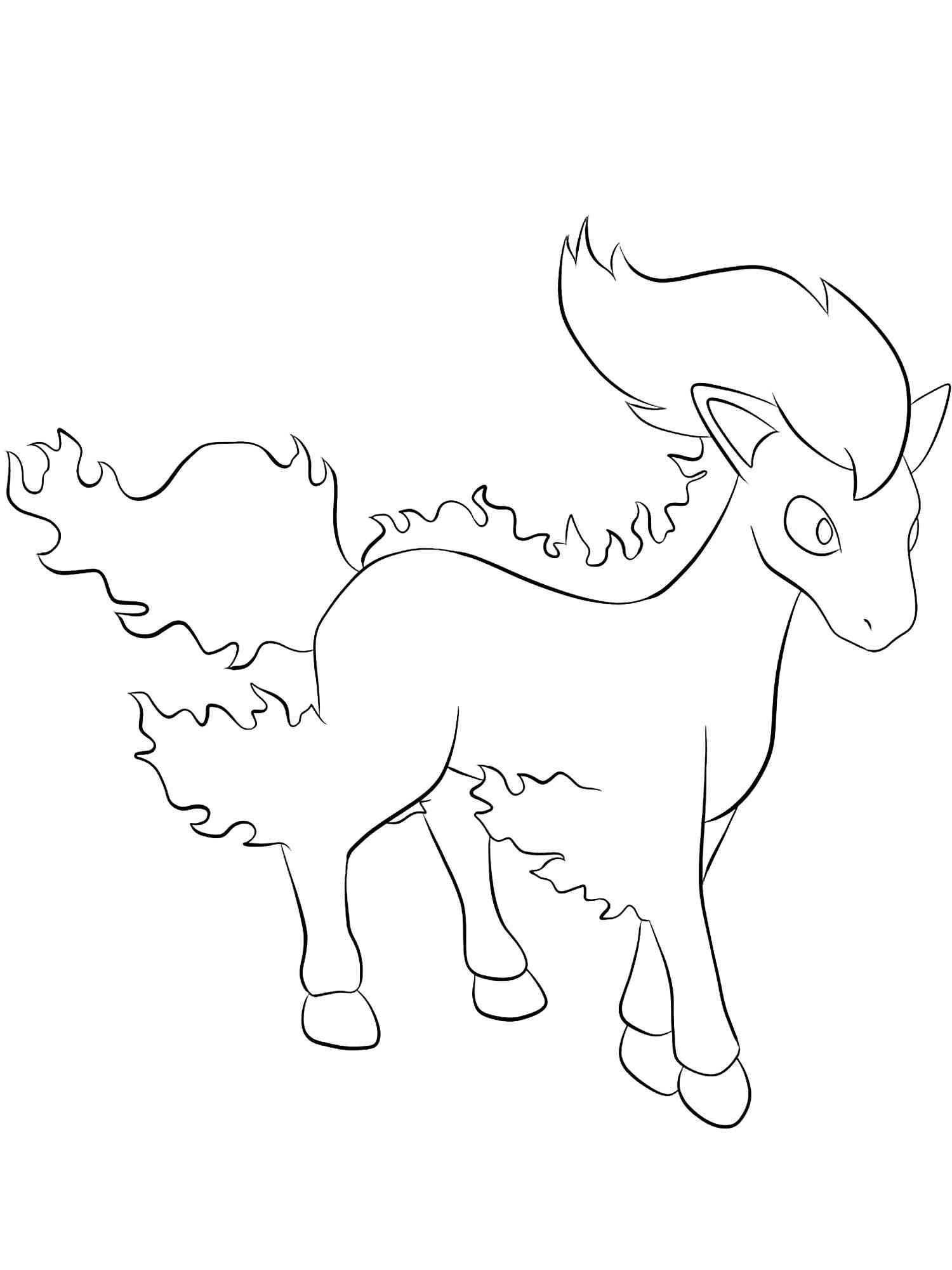 91 Ponyta Coloring Page Printable 71