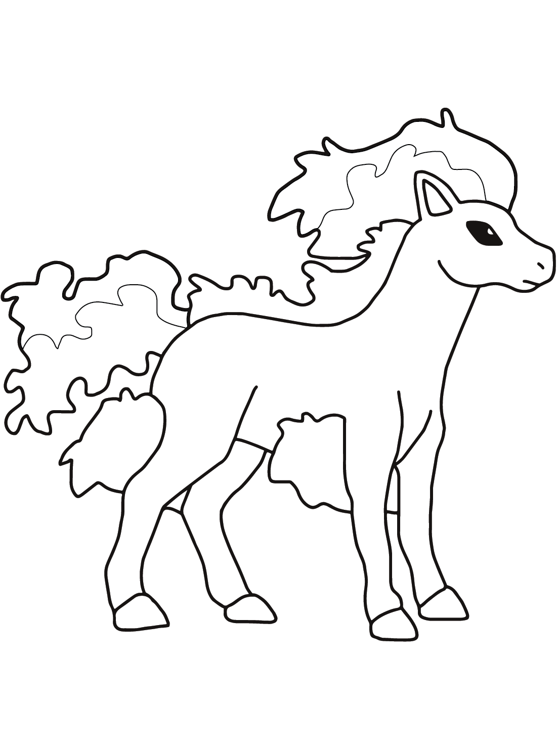 91 Ponyta Coloring Page Printable 75