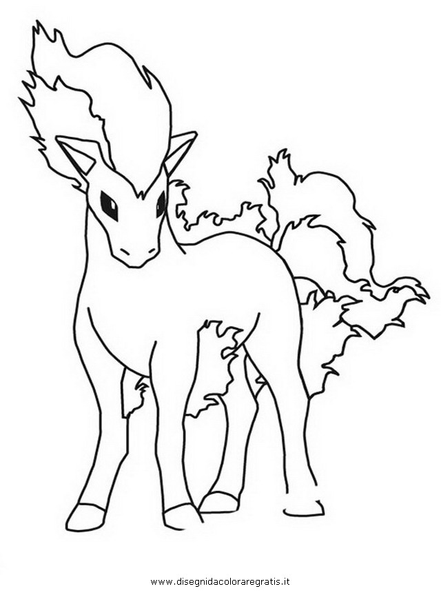 91 Ponyta Coloring Page Printable 77