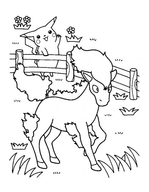 91 Ponyta Coloring Page Printable 82