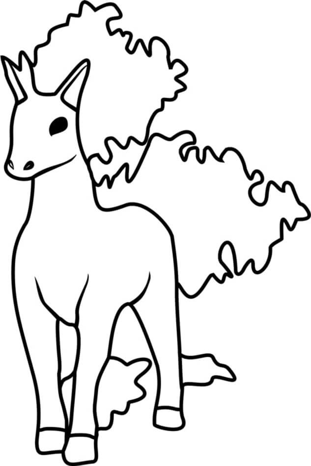 91 Ponyta Coloring Page Printable 85