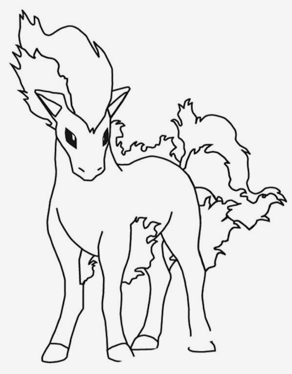 91 Ponyta Coloring Page Printable 98