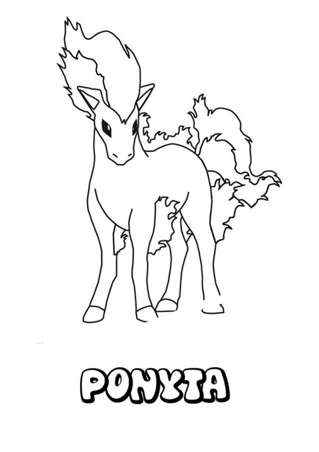 91 Ponyta Coloring Page Printable 99