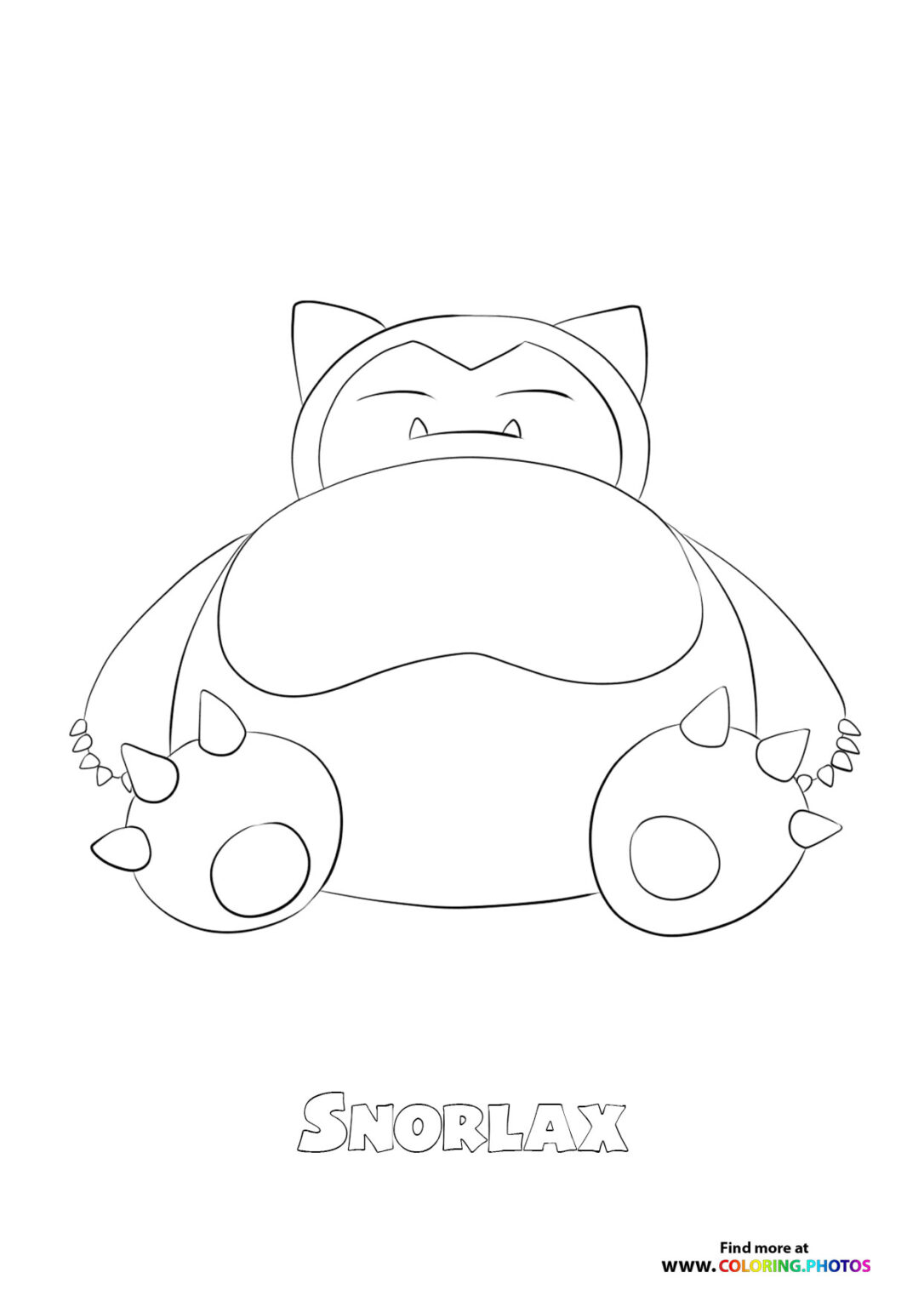 92 Snorlax Coloring Page Printable 11