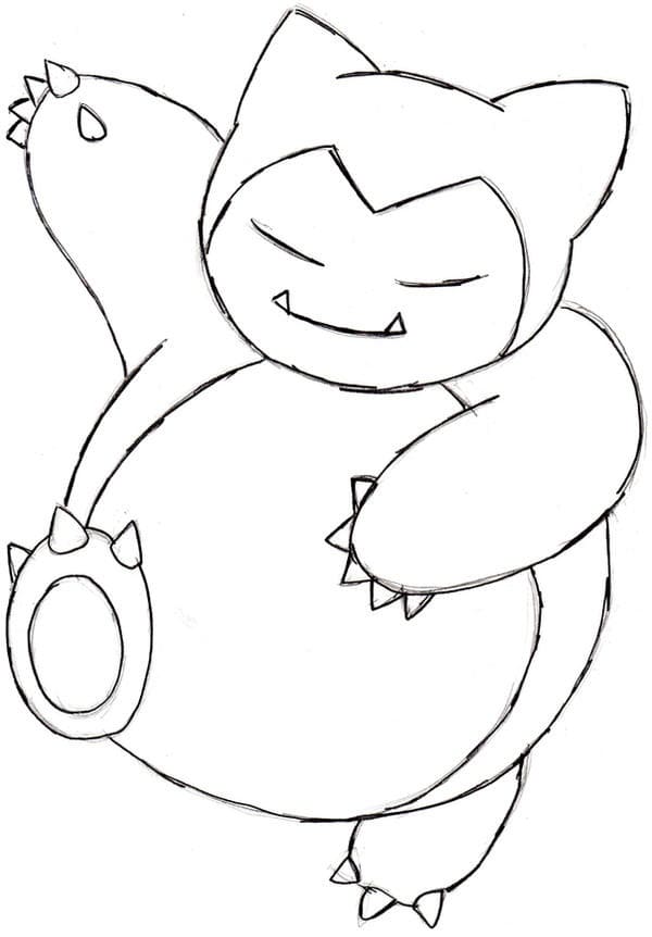 92 Snorlax Coloring Page Printable 26