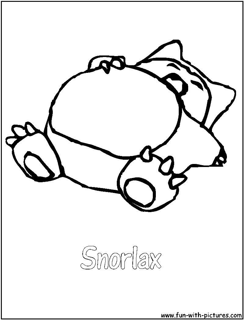 92 Snorlax Coloring Page Printable 32