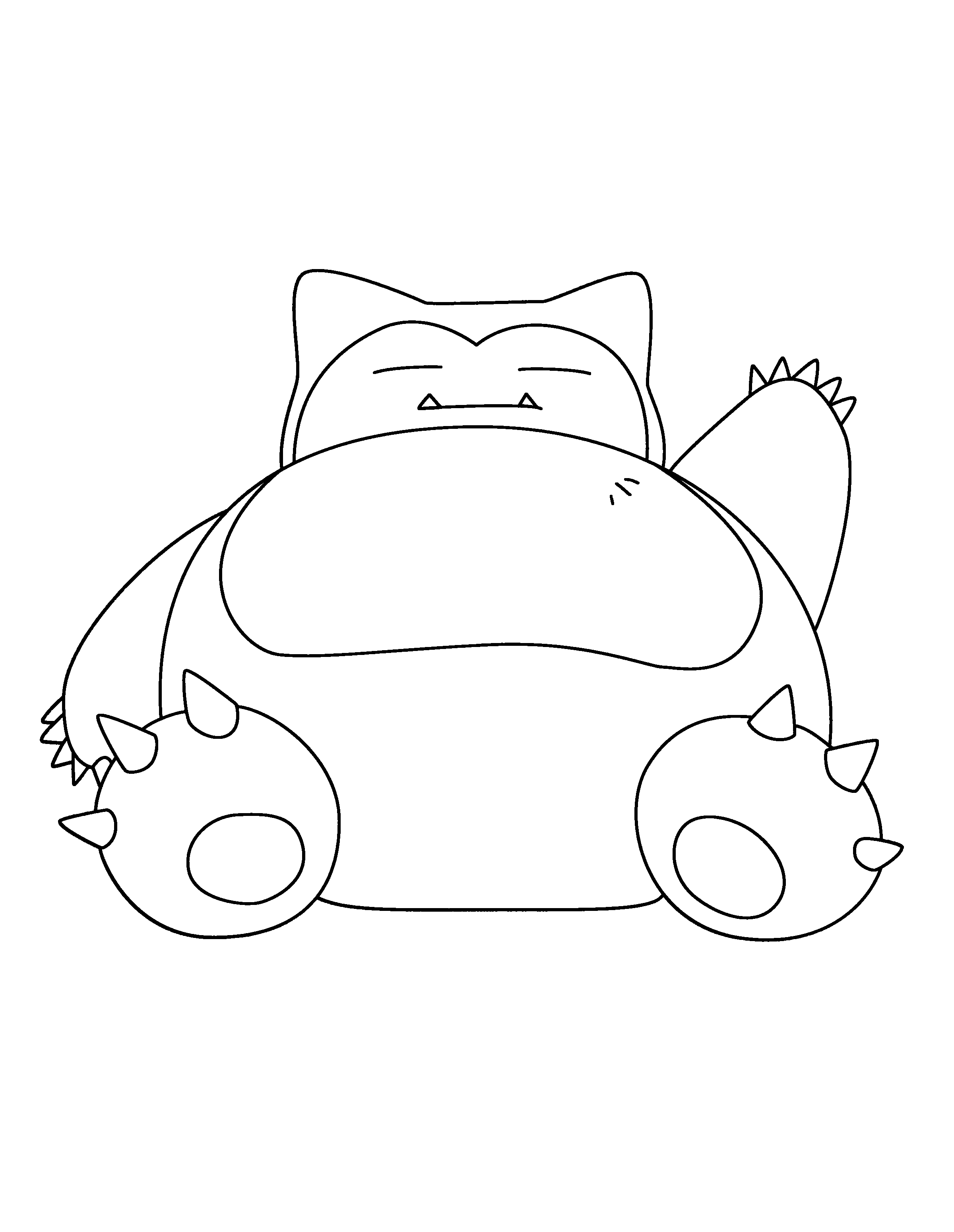 92 Snorlax Coloring Page Printable 45