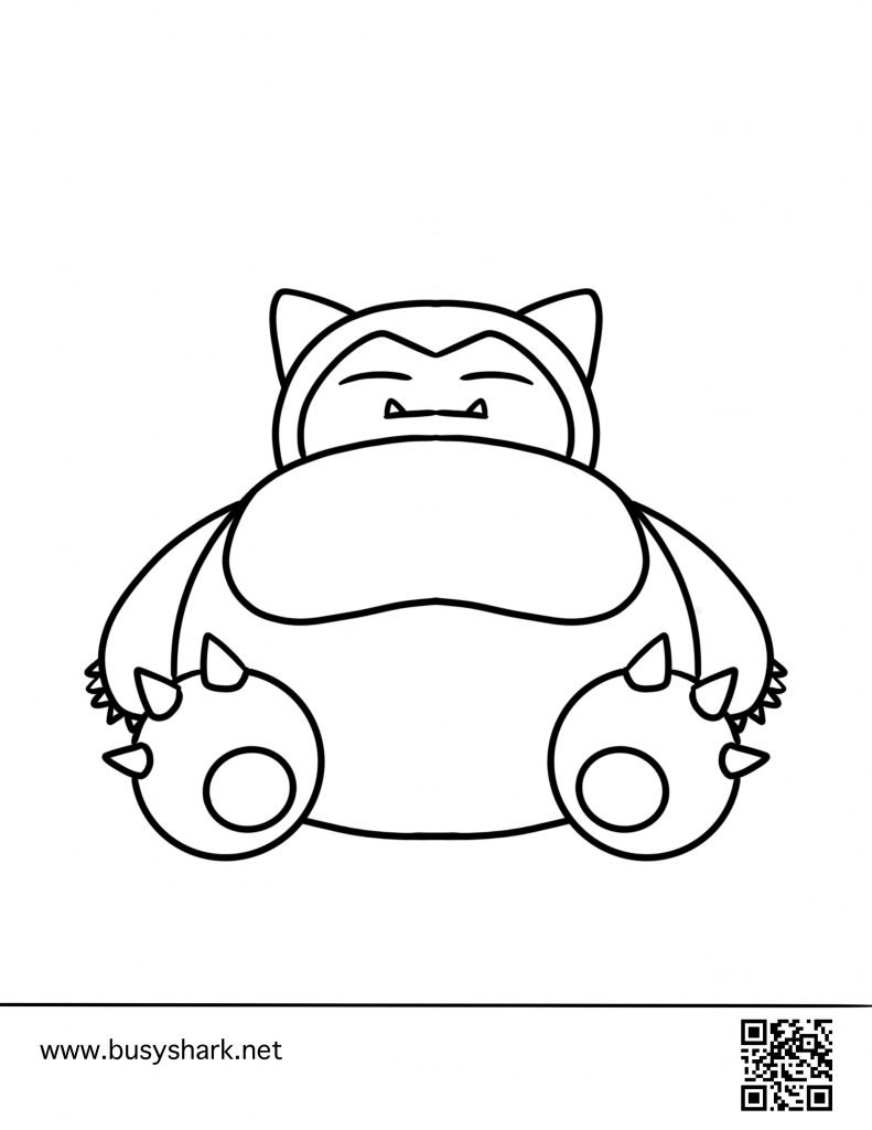 92 Snorlax Coloring Page Printable 49