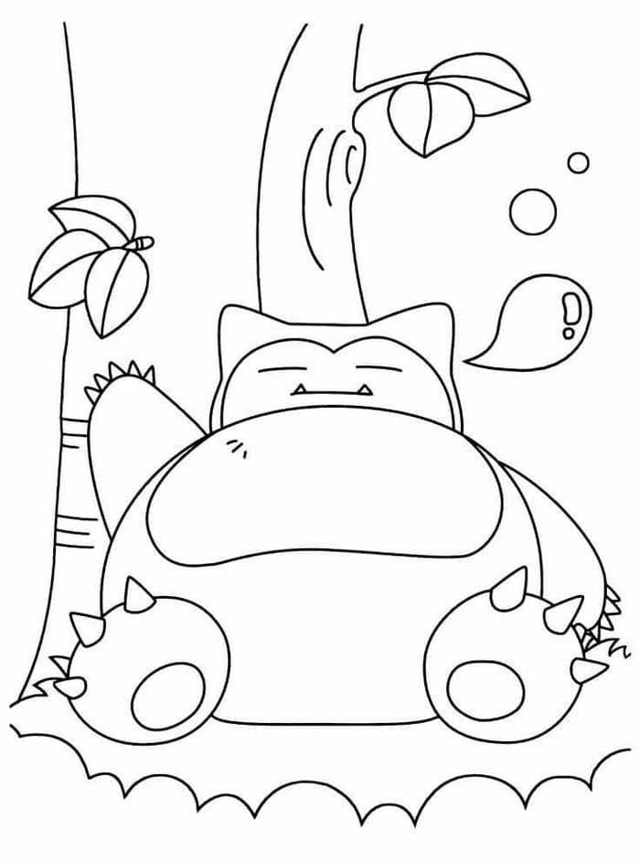 92 Snorlax Coloring Page Printable 5