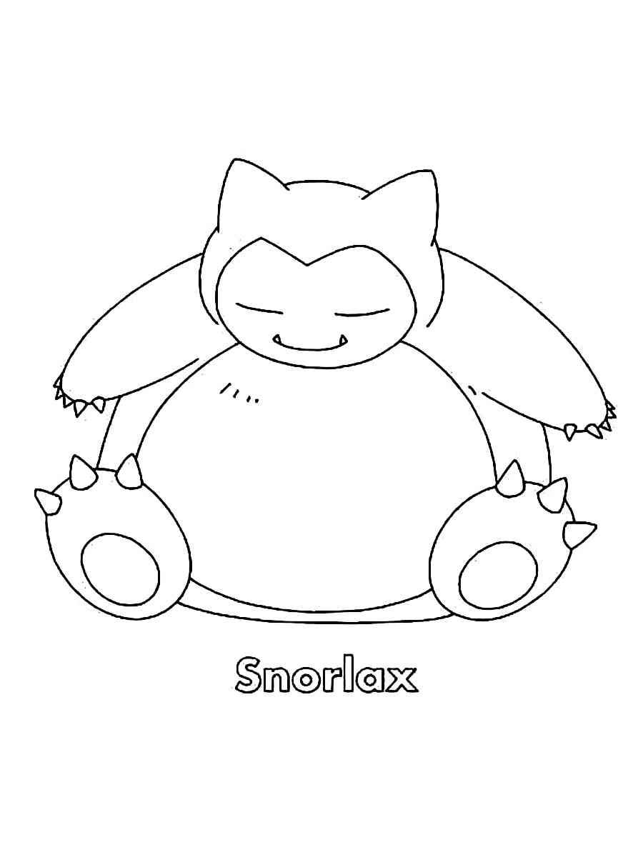 92 Snorlax Coloring Page Printable 50