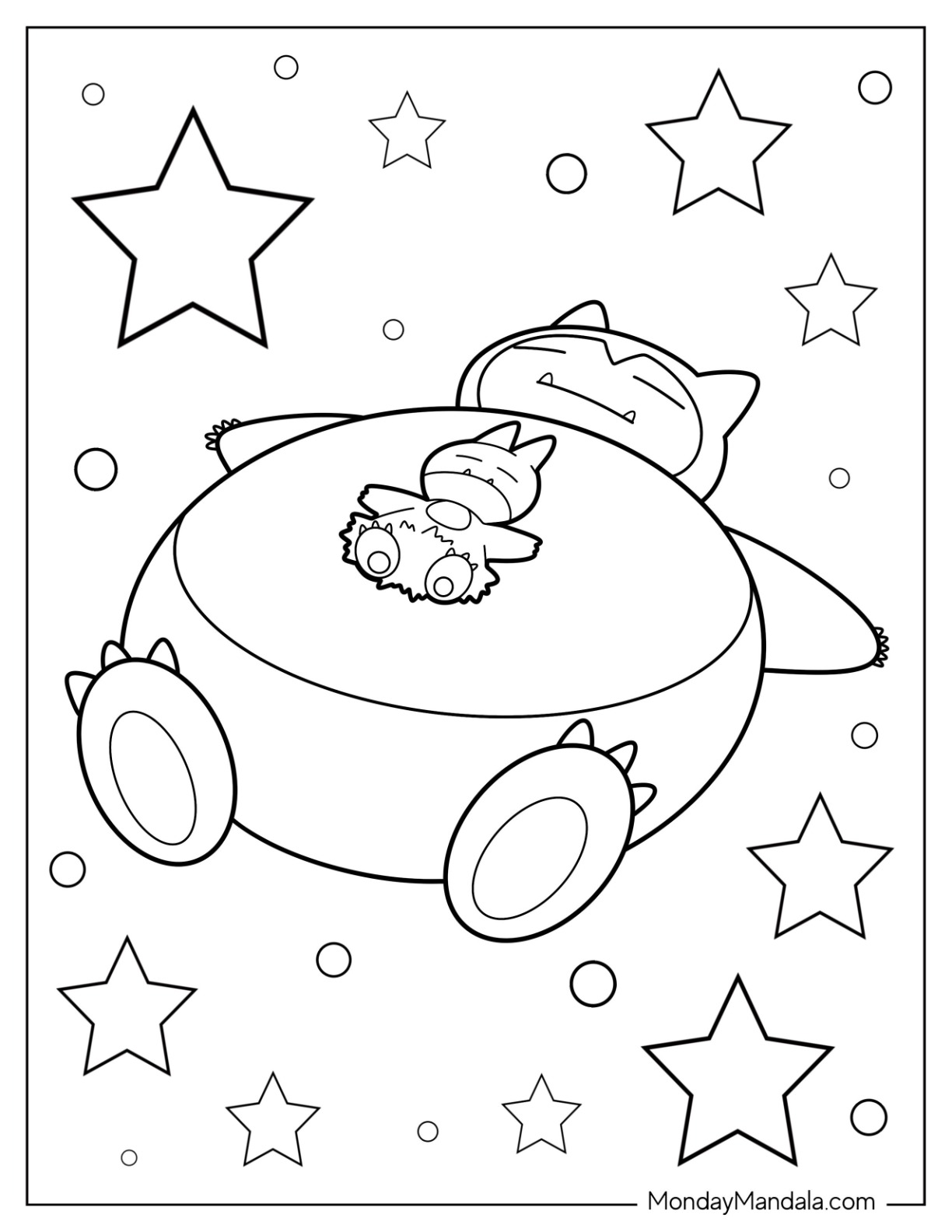 92 Snorlax Coloring Page Printable 54