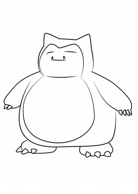 92 Snorlax Coloring Page Printable 72