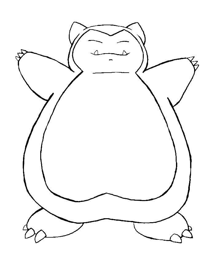 92 Snorlax Coloring Page Printable 74