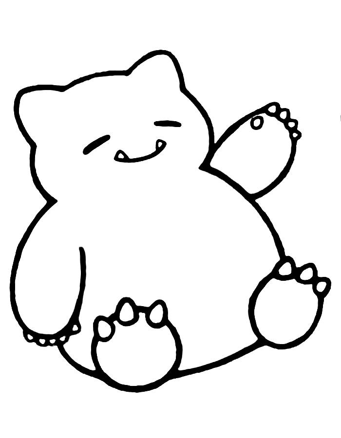 92 Snorlax Coloring Page Printable 75