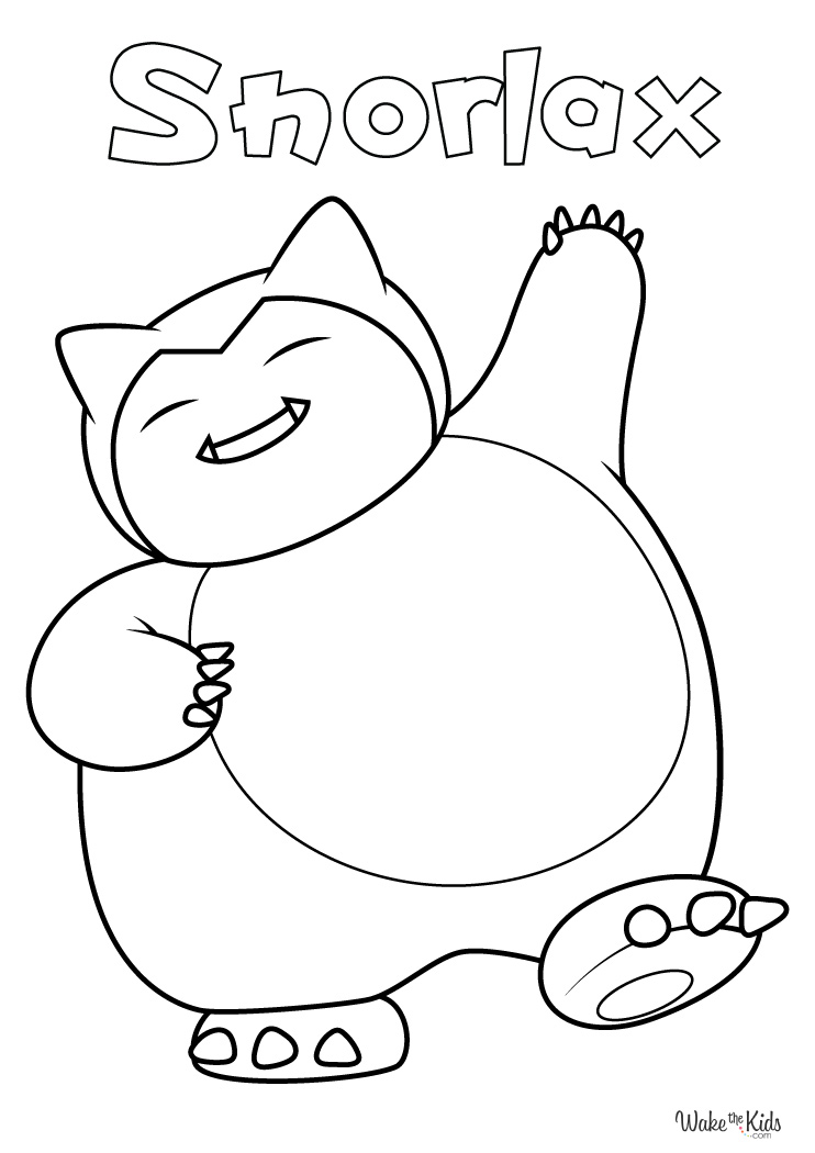 92 Snorlax Coloring Page Printable 76