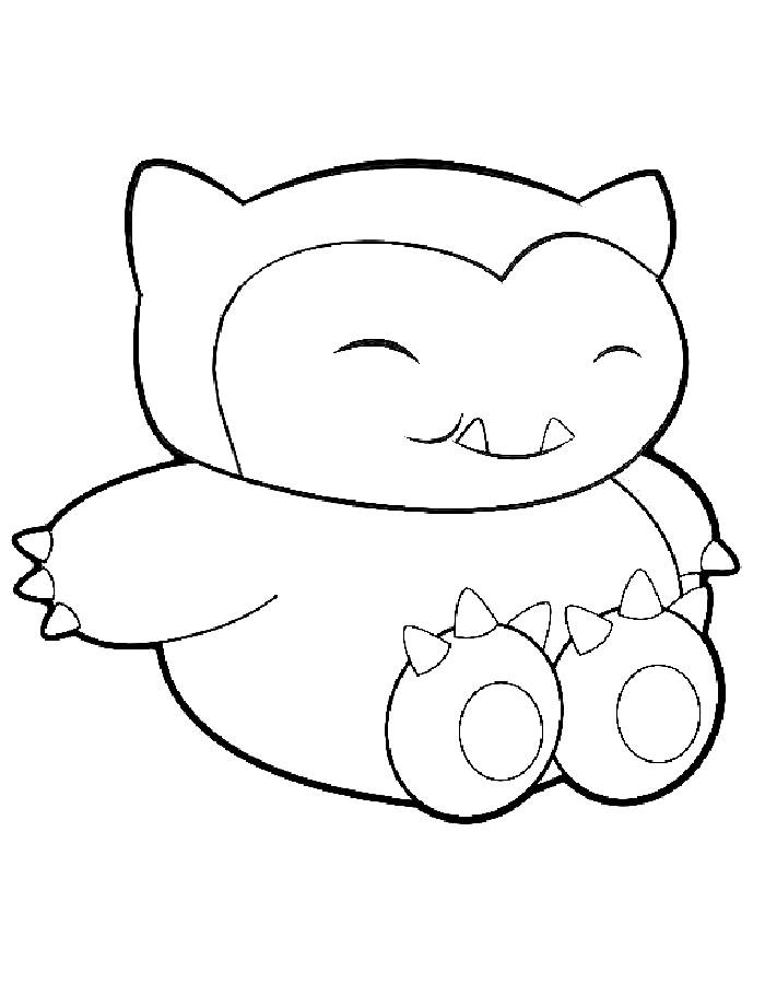 92 Snorlax Coloring Page Printable 86