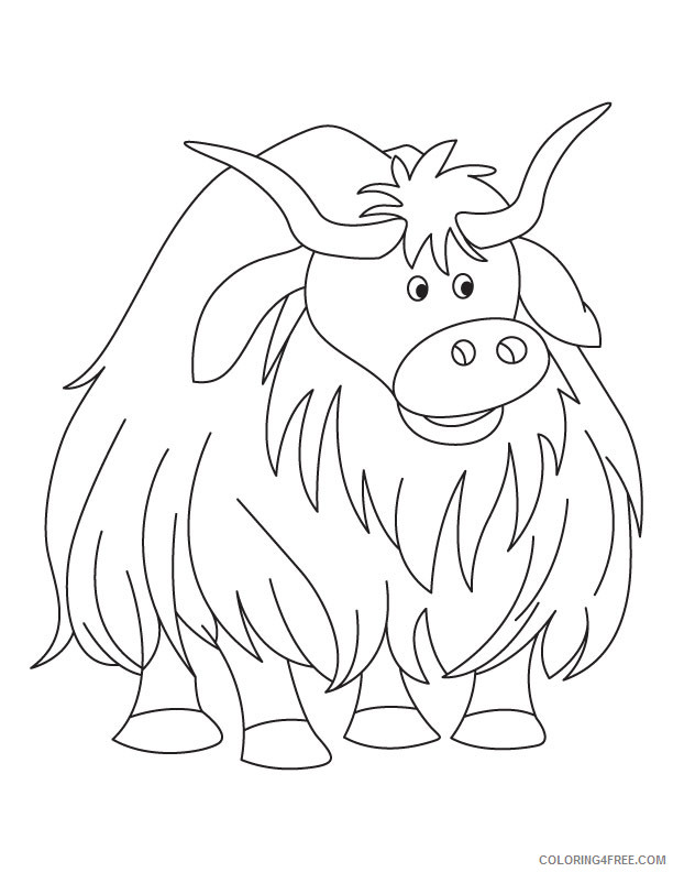 93 Yak Coloring Pages Printable 1