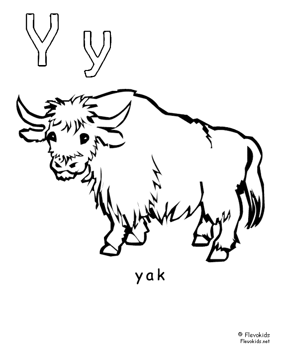 93 Yak Coloring Pages Printable 13