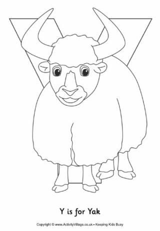 93 Yak Coloring Pages Printable 16