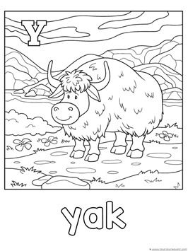 93 Yak Coloring Pages Printable 17