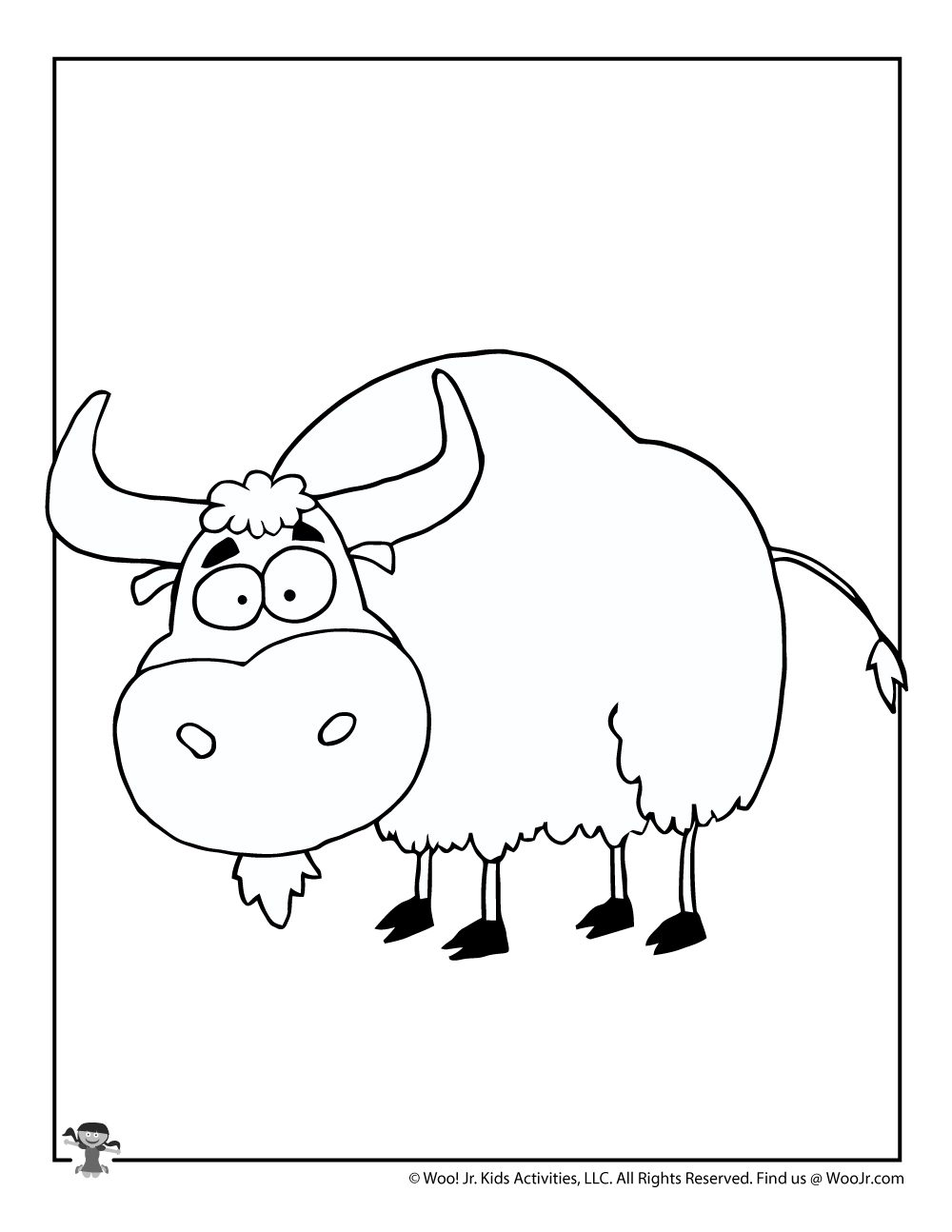 93 Yak Coloring Pages Printable 3