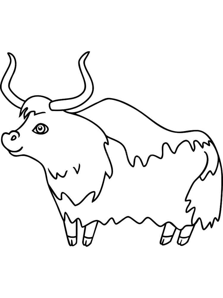 93 Yak Coloring Pages Printable 30