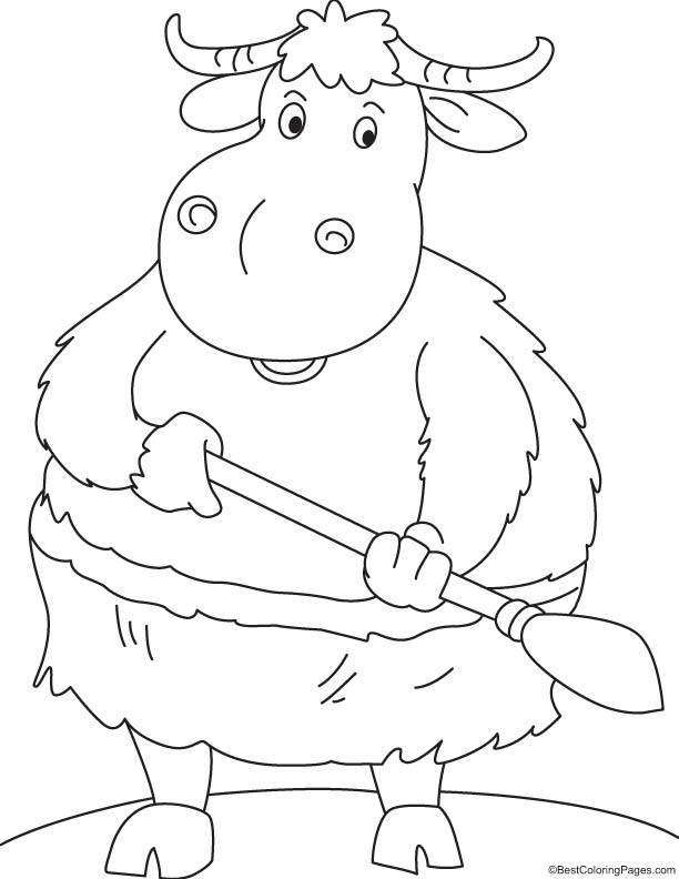 93 Yak Coloring Pages Printable 34