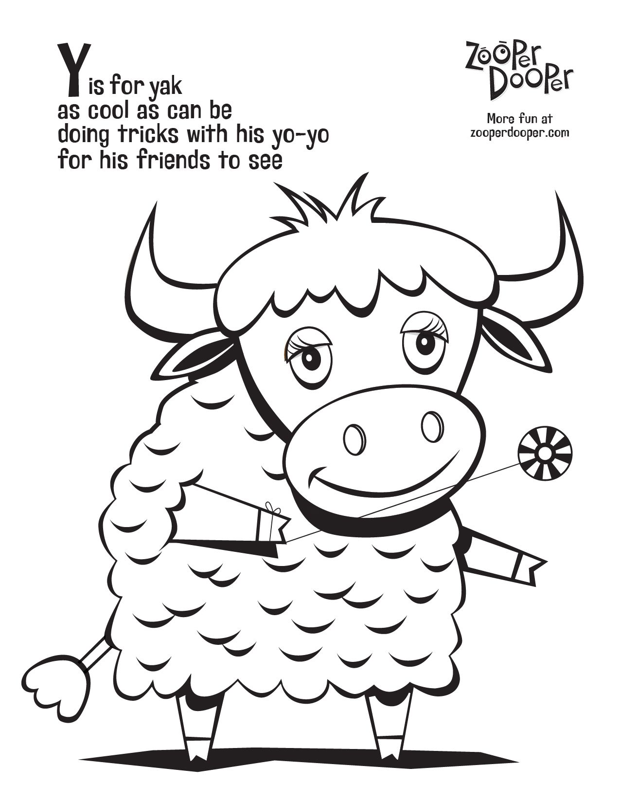 93 Yak Coloring Pages Printable 37