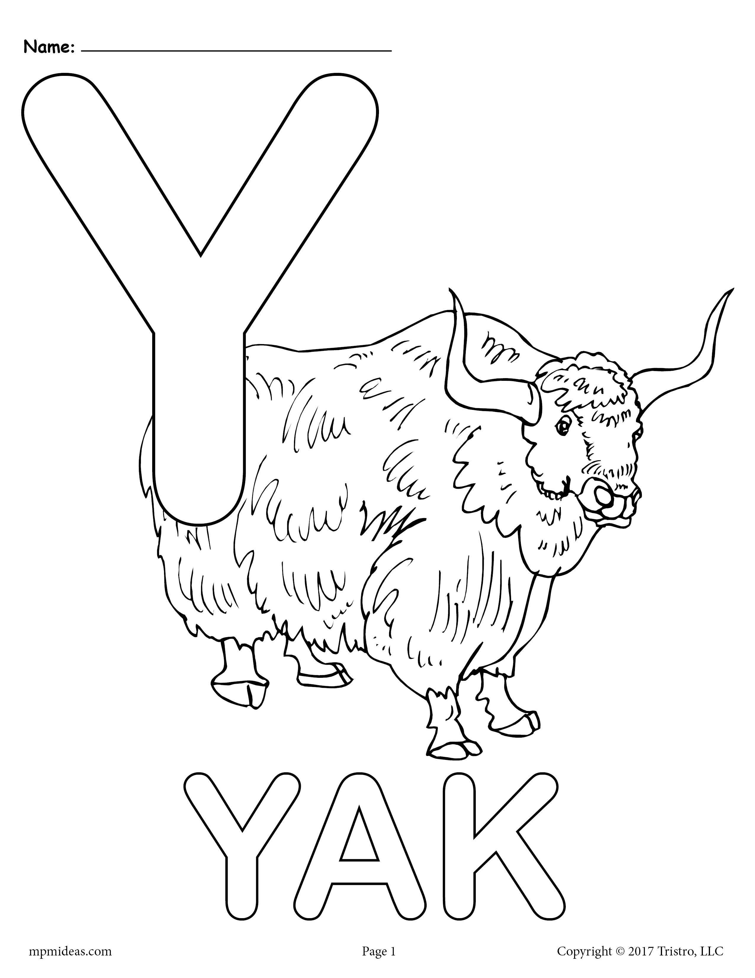 93 Yak Coloring Pages Printable 40