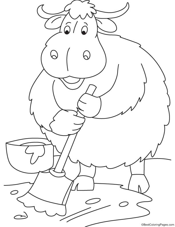 93 Yak Coloring Pages Printable 43