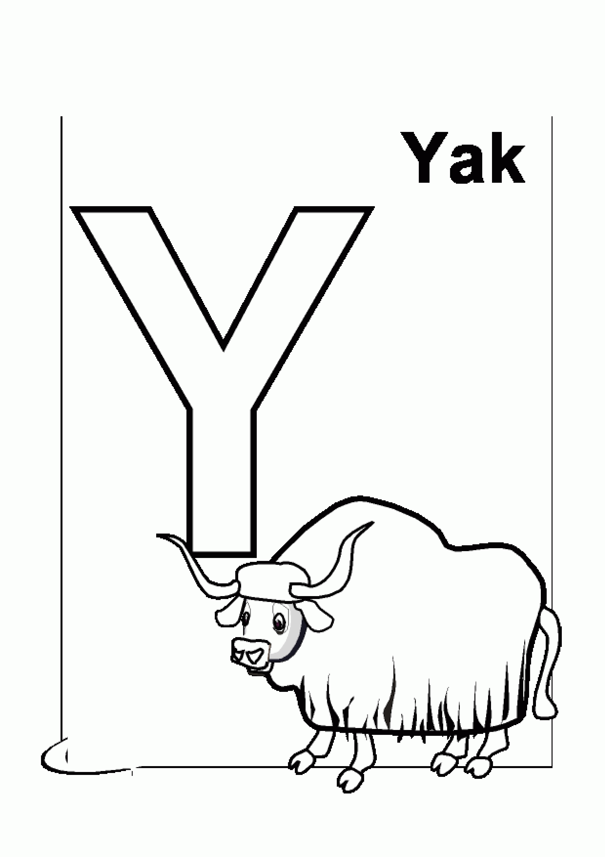 93 Yak Coloring Pages Printable 53