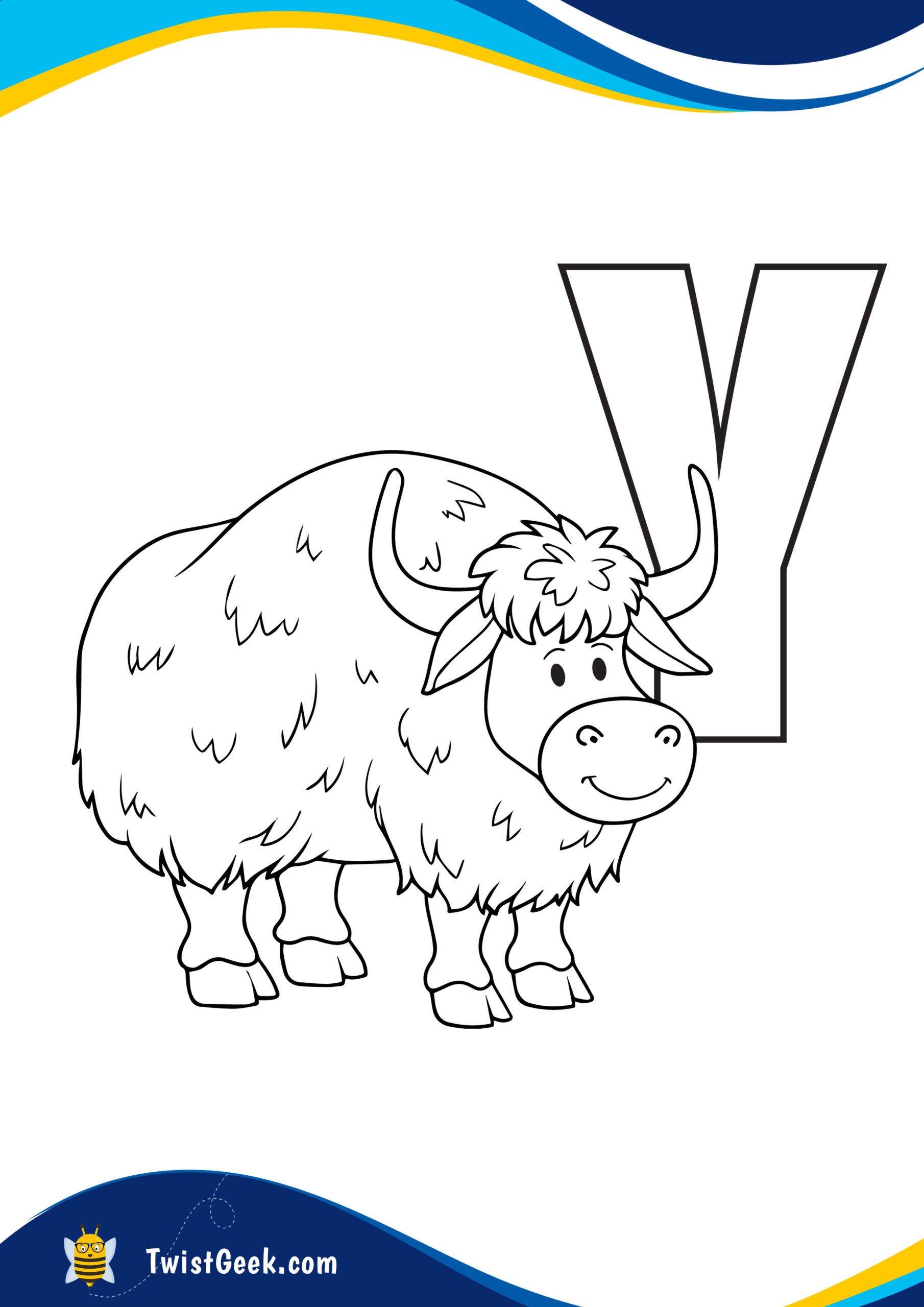 93 Yak Coloring Pages Printable 62