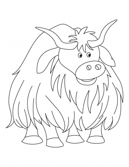 93 Yak Coloring Pages Printable 7