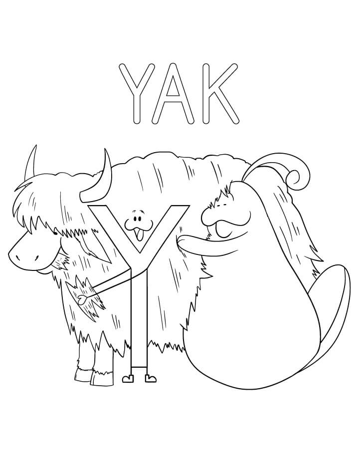 93 Yak Coloring Pages Printable 80