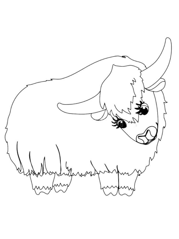 93 Yak Coloring Pages Printable 95