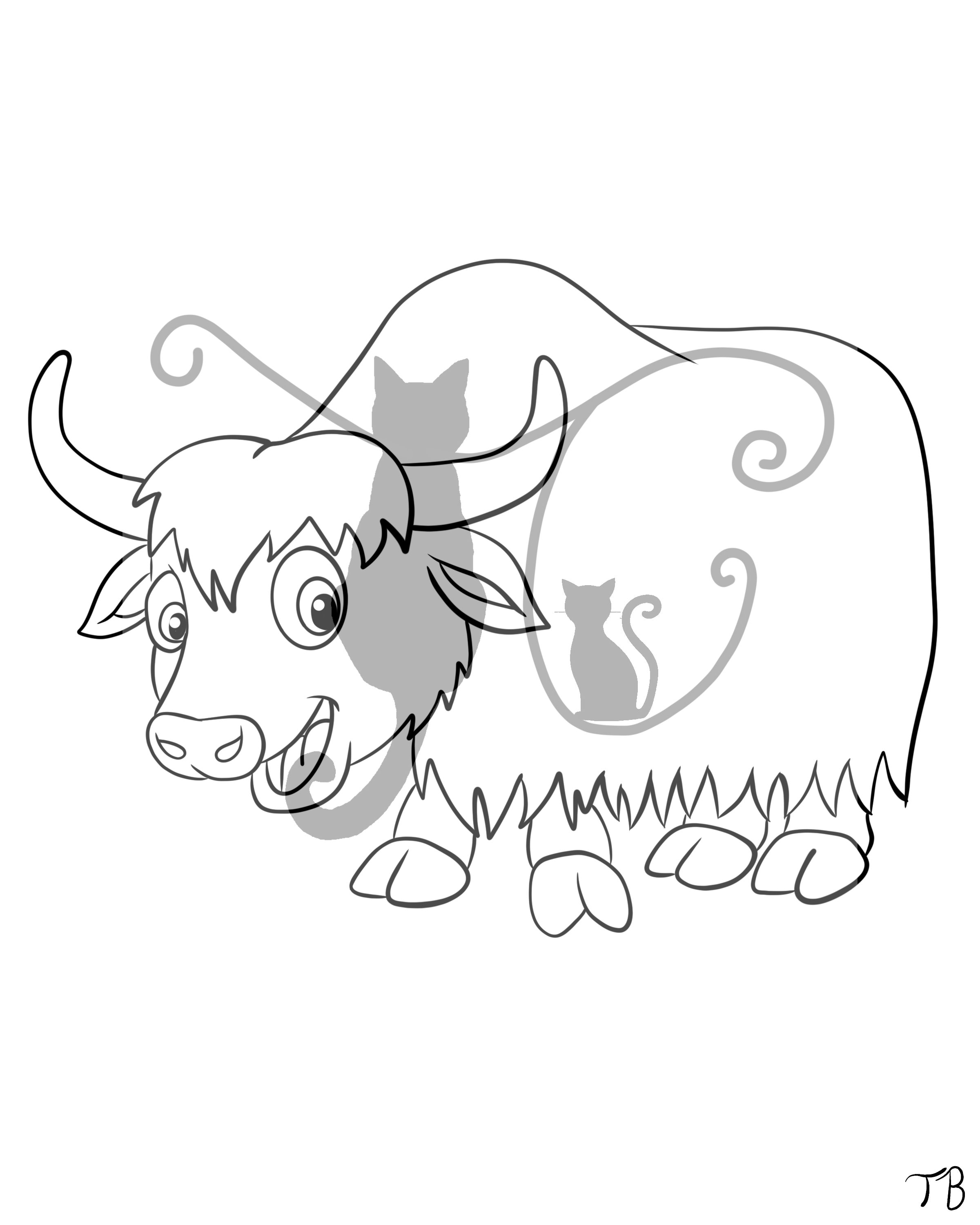 93 Yak Coloring Pages Printable 97