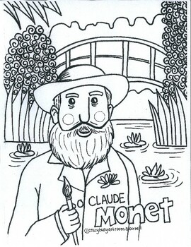 95 Claude Monet Coloring Pages Printable 25