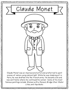 95 Claude Monet Coloring Pages Printable 26