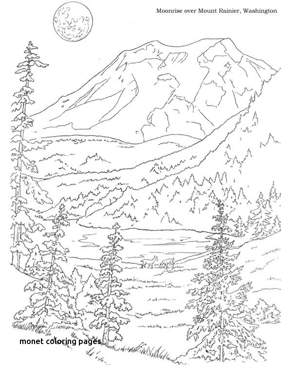 95 Claude Monet Coloring Pages Printable 36