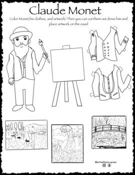 95 Claude Monet Coloring Pages Printable 44