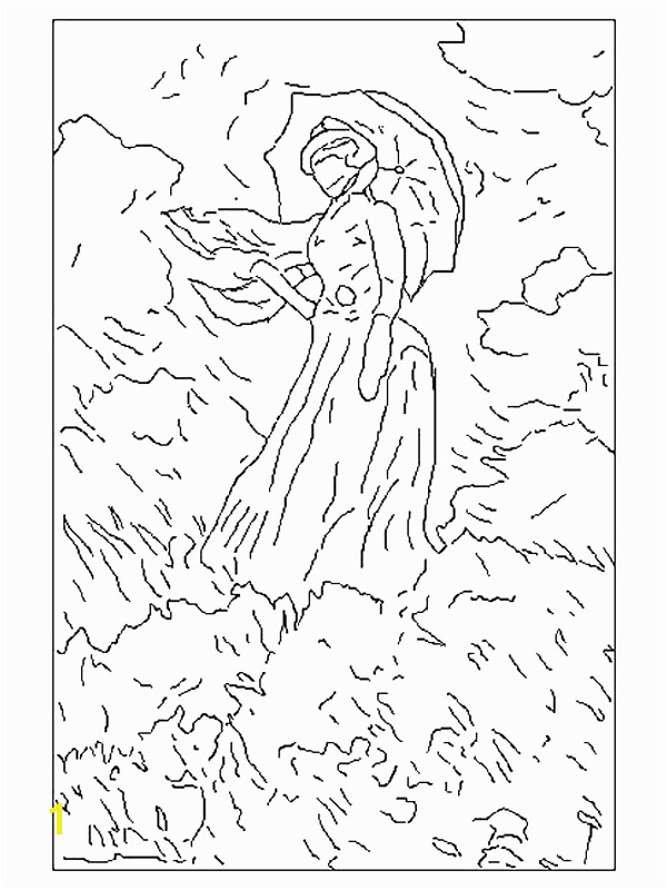 95 Claude Monet Coloring Pages Printable 46