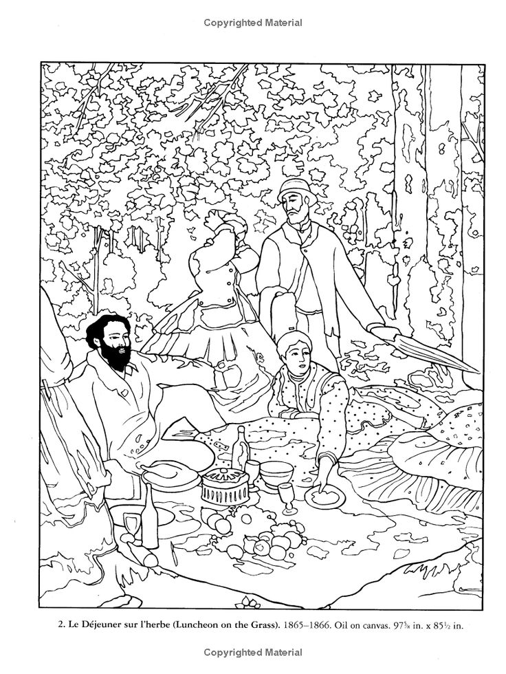 95 Claude Monet Coloring Pages Printable 62