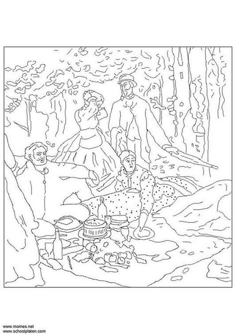 95 Claude Monet Coloring Pages Printable 9