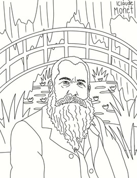 95 Claude Monet Coloring Pages Printable 95