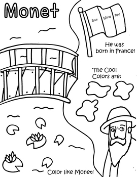 95 Claude Monet Coloring Pages Printable 98