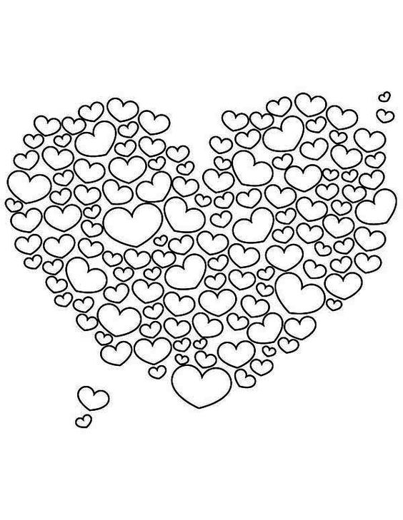 30 Graffiti Love Coloring Pages for Valentine's Day Printable 33