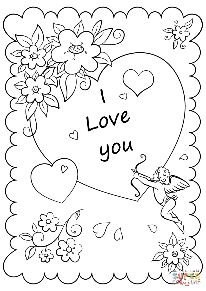 30 Graffiti Love Coloring Pages for Valentine's Day Printable 4