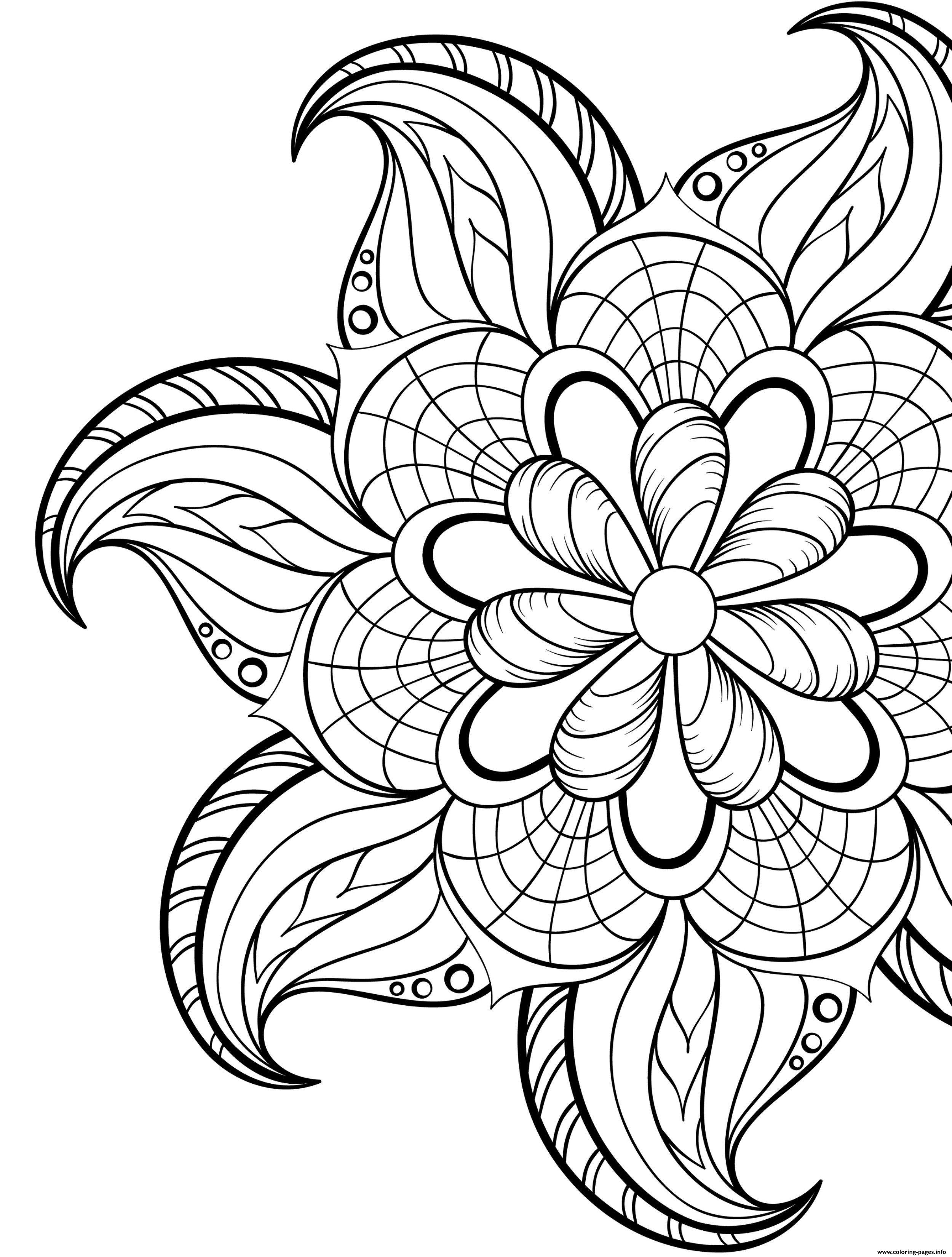 30 Relaxing Flower Mandala Coloring Pages Printable 13