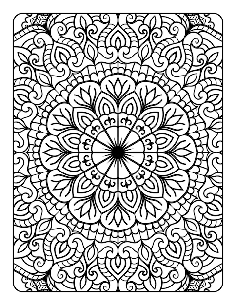 30 Relaxing Flower Mandala Coloring Pages Printable 35