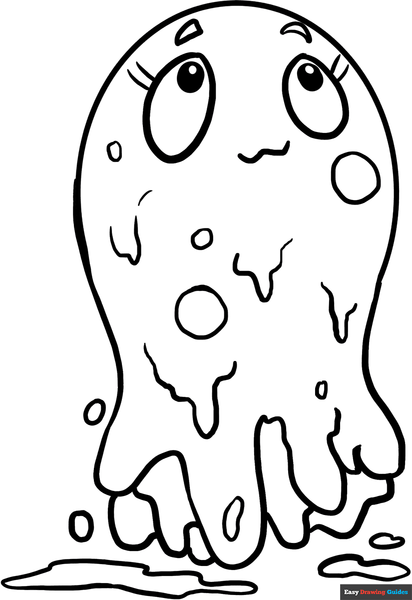 30 Slime Coloring Pages Printable 4